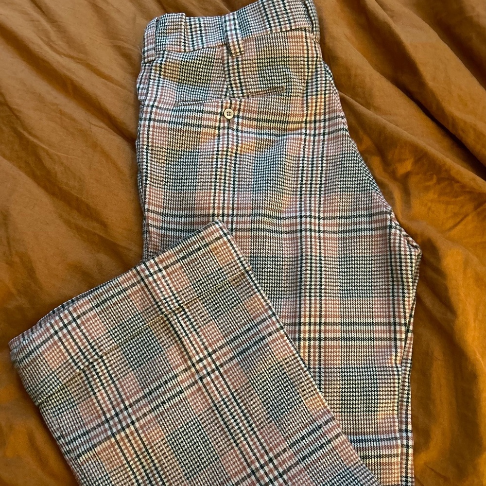 Vintage Plaid Wrangler Trousers